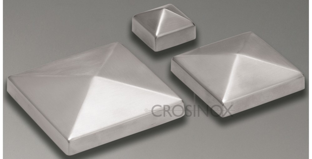 Crosinox Pyramidenkappe für Quadratrohr 100 x 2 mm V4A