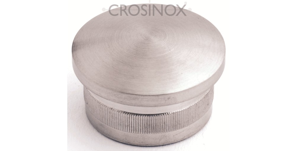Crosinox Rändelkappe gewölbt für Rundrohr 42,4 x 2 mm V4A