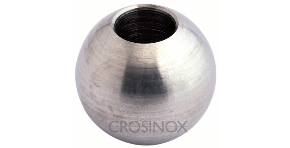 Crosinox Vollkugel 30 mm mit Bohrung 12,2 mm V2A