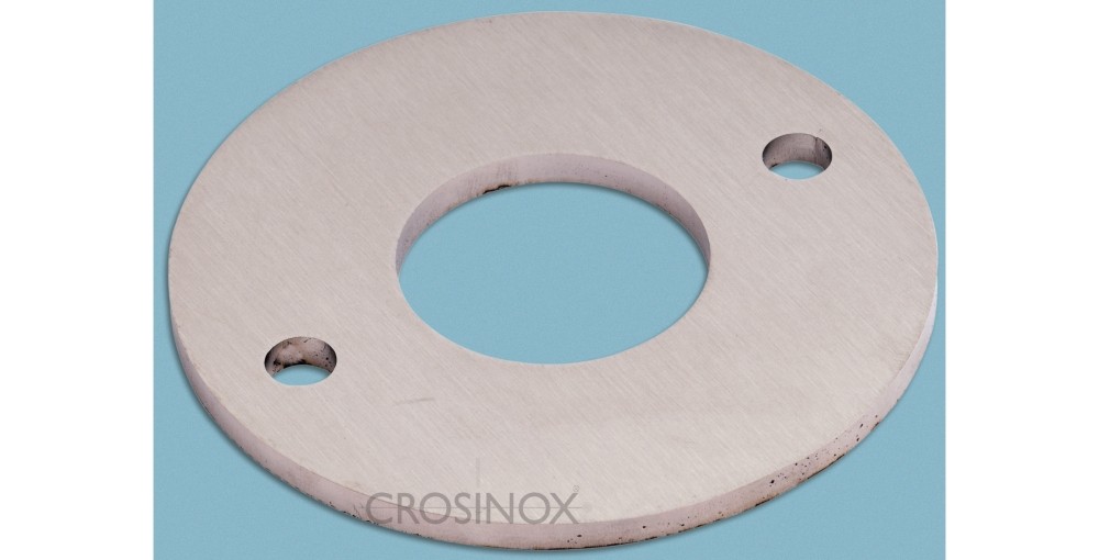 Crosinox Edelstahlronde 140 x 6,0 mm mit 3 Bohrungen V2A