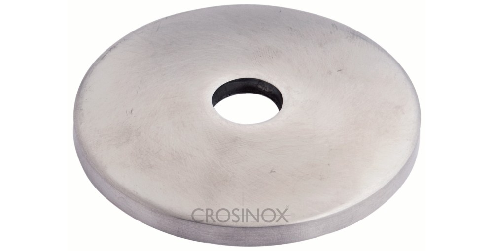Crosinox Edelstahlronde 70 x 5,0 mm mit Bohrung, ballig V2A