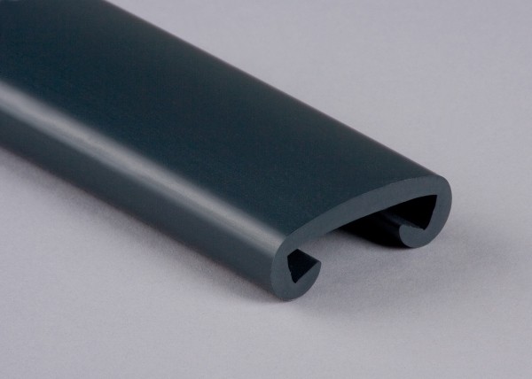 PVC Handlauf anthrazitgrau 002 für Flachstahl 40 x 8 mm