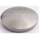 Crosinox Rändelkappe gewölbt, massiv für Rundrohr 42,4 x 2 mm V2A