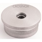 Crosinox Rändelkappe flach für Rundrohr 42,4 x 2 mm mit Innengewinde V4A