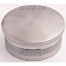 Crosinox Rändelkappe gewölbt, massiv für Rundrohr 33,7 x 2 mm V4A