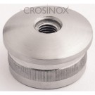 Crosinox Rändelkappe gewölbt für Rundrohr 33,7 x 2 mm mit Innengewinde V4A