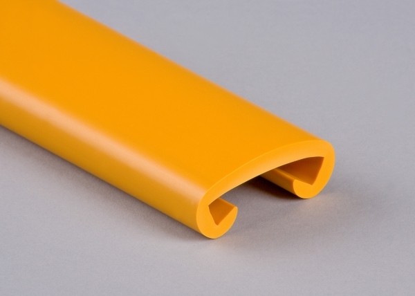 PVC Handlauf sonnengelb 023 für Flachstahl 40 x 8 mm